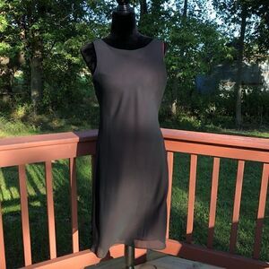 ALYN PAIGE Black Ladies Sleeveless Vneck Business Casual Dress